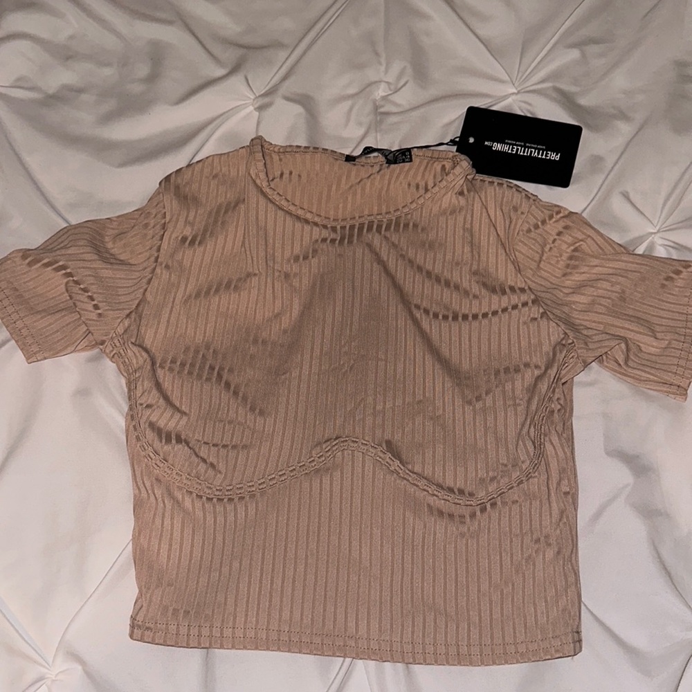 Pretty little thing bustier short sleeve top